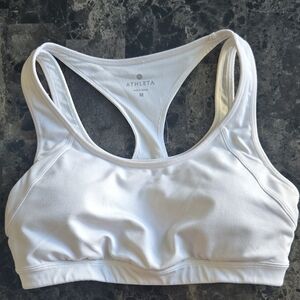 Athleta Women's White Sports Bra Size M